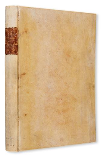SCIENCE  ALBERTI, GIUSEPPE ANTONIO. Istruzioni Pratiche per lIngegnero Civile.  1748